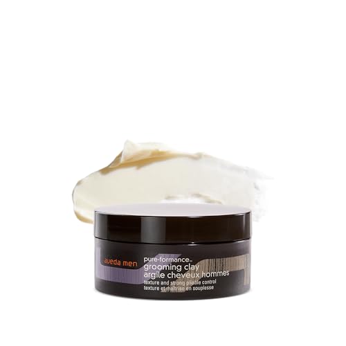 Aveda Men Pure-Formance Grooming Clay | Strong Pliable Hold | Matte Finish | Lightweight |92% Naturally Derived*, 2.5 Ounce