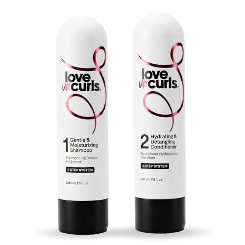 Love Ur Curls 17oz Curly Hair Shampoo & Conditioner Set - Moisturizing & Hydrating