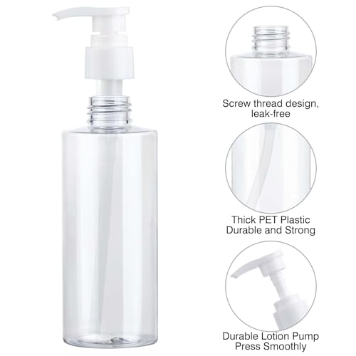 Refillable Pump Bottles 6.7oz 2-Pack | Leak-Proof Dispenser