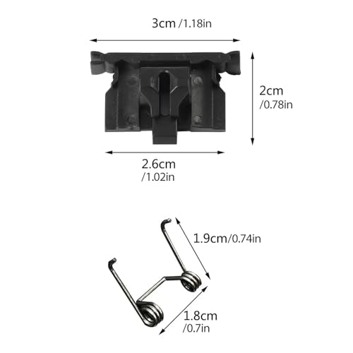 Hair Clippers Spring Tension & Cam Follower Swing Head for WAHL Magic Clip 8148/8504/8591/1919 Repair Part (Cam Follower & Double Torsion Spring)