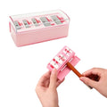 5-Hole Makeup Pencil Sharpener for Eyeliner, Lip & Eyebrow Pencils (Pink)