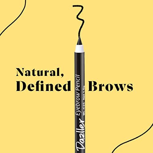 Dazller Eyebrow Pencil - Precision Black, 8-Hour Wear