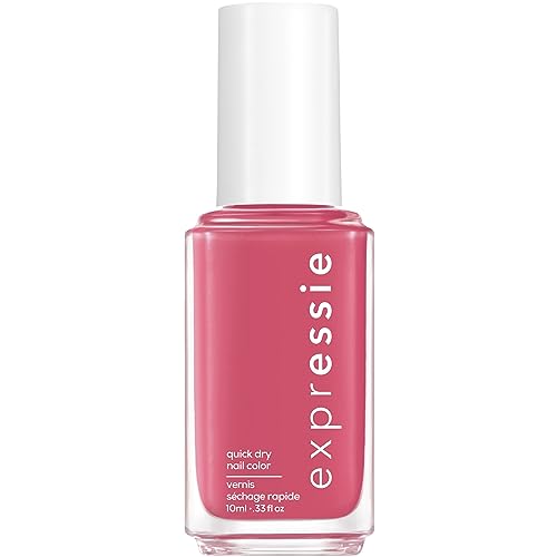 Essie expressie, Quick-Dry Nail Polish, 8-Free Vegan, Hot Pink, Crave The Chaos, 0.33 fl oz