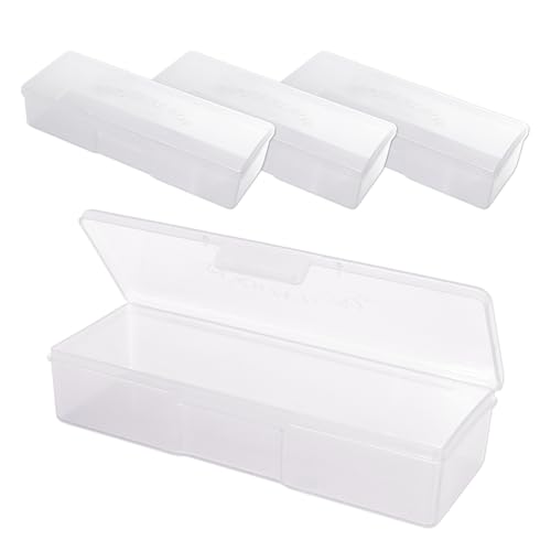 Beauticom Nail Art Storage Box Set, 4 Pieces Large Frosted
