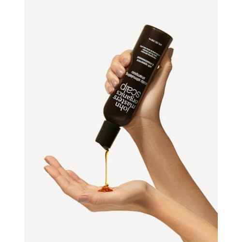 John Masters Organics Scalp Stimulating Shampoo 16 oz | Organic Spearmint & Meadowsweet | 70% Organic Ingredients | Clarifying Shampoo | Improve Scalp Health | Sulfate-free, 16 Fl Oz