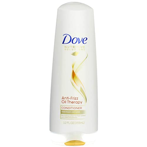 Dove Nutritive Solutions Dry Hair Conditioner for Frizzy, Unruly Hair Oil Therapy with Nutri-Oils Moisturizing Conditioner Formula for Smooth Hair 12 oz