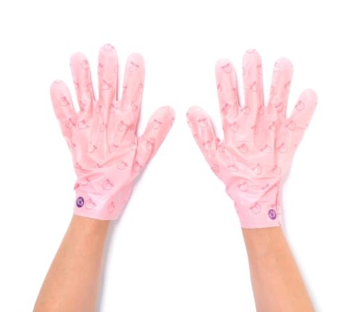 TONYMOLY Lovely Peach Hydrating Hand Mask Set for Dry Hands, 5 Pack