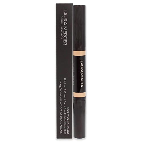 Laura Mercier Secret Camouflage Concealer Duo Stick - 3W Medium with Warm Undertones Women 2 x 0.3 oz