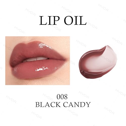 KYDA 2 Pcs Honey Lipstick Set, Includes Honey Lipstick Tinted Lip Balm and Lip Glow Oil, Sheer Black Lips Color with a Hydrating Oils Formula, for Smooth Dewy Finish