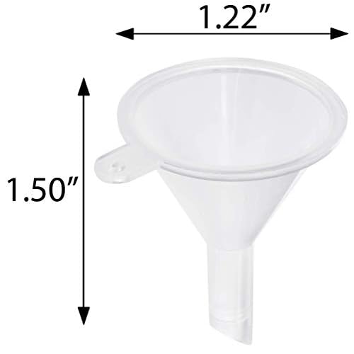 JUVITUS 2 oz Frosted Clear Glass Boston Round Bottle with White Fine Mist Spray (24 pack) + Funnel