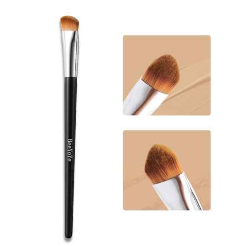 Concealer Brush Under Eye Makeup Foundation Brush,Undereye Corrector Makeup Brush Under Eye Brightener Contour Blending Brush,Triangle Precise Coverage Dark Circles Concealer Makeup Brush