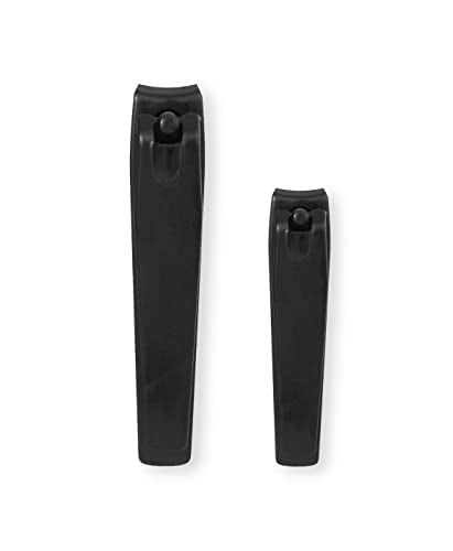 Toenail and Fingernail Clipper Set - Precision Grooming Tool, Black