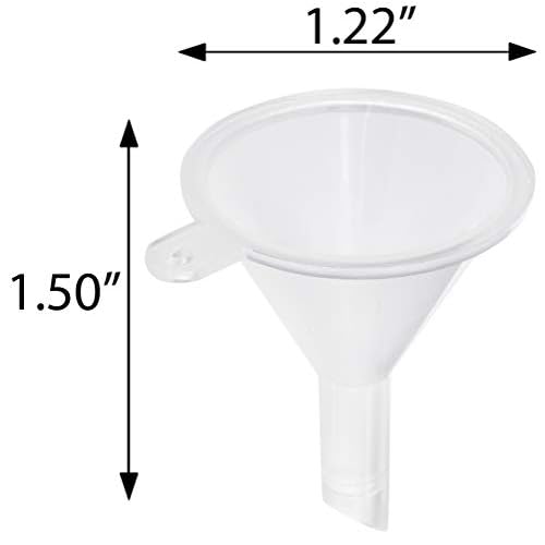 JUVITUS 2 oz / 60 ml Clear Glass Boston Round White Treatment Pump Bottle (12 pack) + Funnel