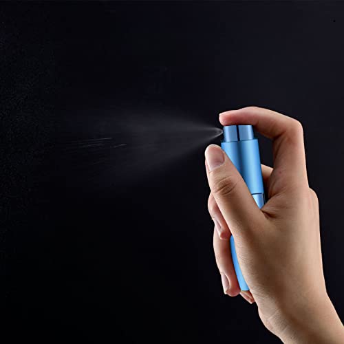 Lil Ray 8ml Portable Mini Perfume Atomizer Set - Refillable Travel Spray Bottles (4 Pack)