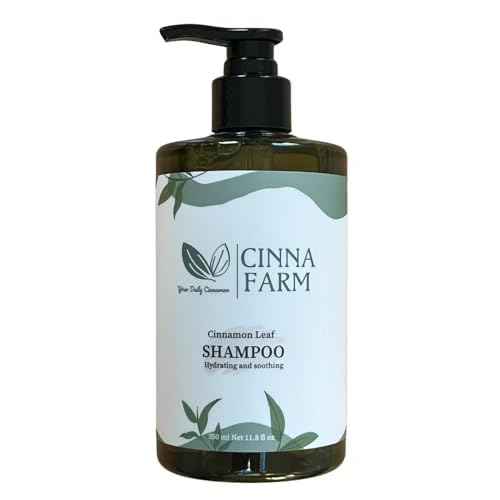 Shampoo, from Cinnamon leaves extraction, Hydrating and soothing, no artificial fragrance, fulfates and silicones free, natural ingredients, color safe