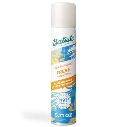 Batiste Dry Shampoo, Fresh Fragrance, Refresh Hair and Absorb Oil Between Washes, Waterless Shampoo for Added Hair Texture and Body, 5.71 oz