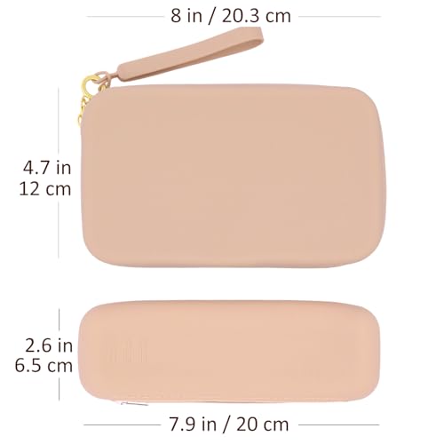 Set of 2 Zipper Makeup Brushes Bag For Travel, Large Silicone Makeup Brush Holder, Washable Make Up Brushes Pouch Case Makeup Tools for Organizing Cosmetics Daily Work