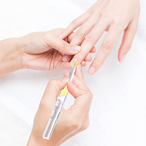 SOKOSEY 10-Pack 3ml Empty Refillable Cuticle Oil Pens with Brush Tip