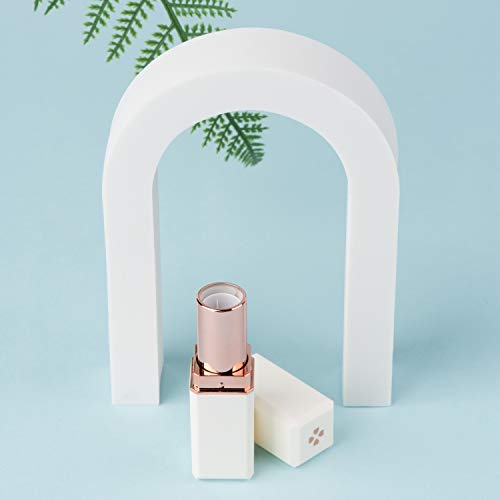 Allwon 10Pcs White Square Lipstick Tubes for DIY Lip Balm