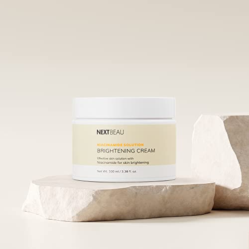 NEXTBEAU Niacinamide Solution Brightening Cream 3. 38 fl. oz. / 100ml, Facial Cream, Pore refining, Calming skin, Korean skincare