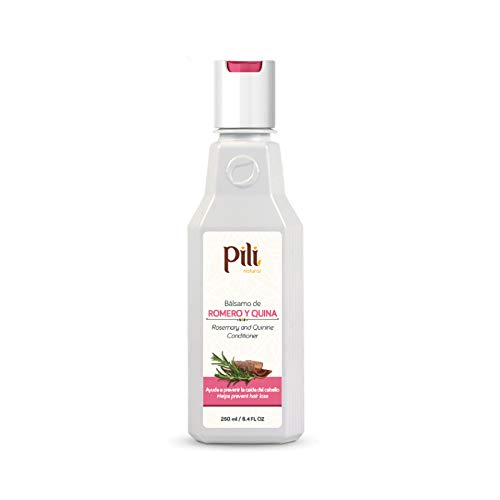 Pili Natural Rosemary and Quinine Conditioner - Romero y Quina Balsamo - Strengthen hair follicles, Prevents Hair Loss and Helps to Improve Growth.