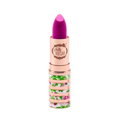 Pretty Vulgar Bury Them With A Smile Lipstick, Hydrating Matte Lipstick with Vitamin C & E, Shea Butter and Moringa Oil, Vegan, Gluten-Free & Cruelty-Free, Darling be Daring, 3.4 mL / 0.12 Fl. Oz