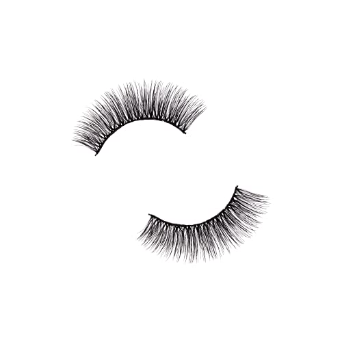 KISS Looks So Natural False Eyelashes Multipack, Lightweight & Comfortable, Tapered End Technology, Reusable, Cruelty-Free, Contact Lens Friendly, Style 'Poise', 5 Pairs Fake Eyelashes