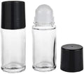 2Pcs 30ml Glass Essential Oil Roller Bottles with Funnel