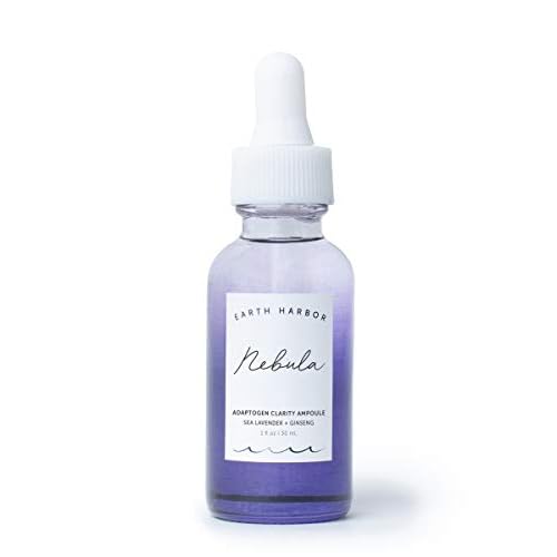 Earth Harbor NEBULA Adaptogen Clarity Ampoule ? Serum for Acne, Blemishes & Oily Skin, Clarifying & Balancing with Squalane & Ginseng, 1 fl oz