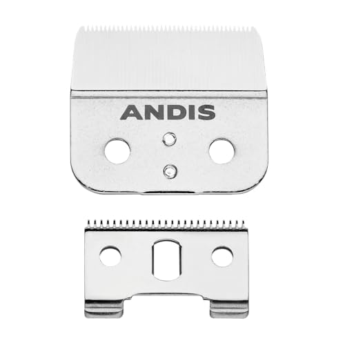 Andis 04604 Outliner II Trimmer Replacement Blade ? Made of Stainless and Carbon Steel, Close-Cutting Square Blade, Deep Tooth Blade for Crisp Outlines & Designs - for GO & GTO Trimmers, Silver