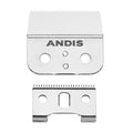 Andis 04604 Outliner II Trimmer Replacement Blade ? Made of Stainless and Carbon Steel, Close-Cutting Square Blade, Deep Tooth Blade for Crisp Outlines & Designs - for GO & GTO Trimmers, Silver