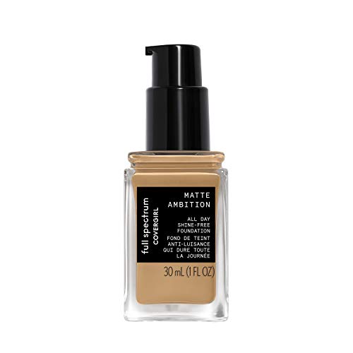 COVERGIRL Matte Ambition All Day Foundation, Medium Golden, 1.01 oz