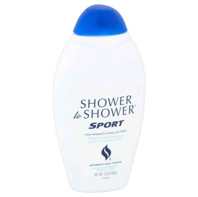 Shower To Shower Absorbent Body Powder-Sport-13 oz (Quantity of 6)