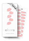 ohora Semi Cured Gel Nail Strips - Baby Pink, 30 Wraps, Easy Apply