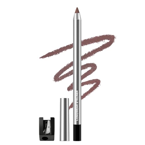 Plum Brown Gel Eyeliner Pencil for Mature Eyes, Waterproof