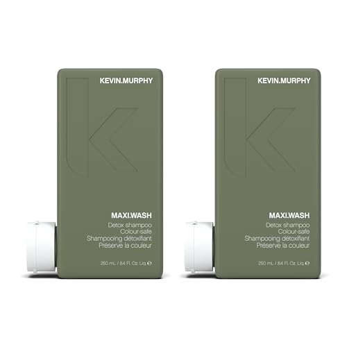 KEVIN.MURPHY MAXI.WASH - Detox Shampoo - Removes Build-Up & Minerals - Colour Safe- Scalp Shampoo - Sulphate Free & Paraben Free - 250 mL / 8.4 fl oz (Pack of 2)