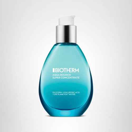 Biotherm Aquasource Aqua Bounce Super Concentrate, a Hyaluronic Acid Moisturizer, Super-Hydrating Face Serum with Hyaluronic Acid, for Dry, Dehydrated Skin, Softens and Plumps, 1.7 Fl. Oz