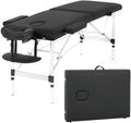 FDW Portable Aluminum Massage Table - 24" Adjustable Lash & Spa Bed with Bag
