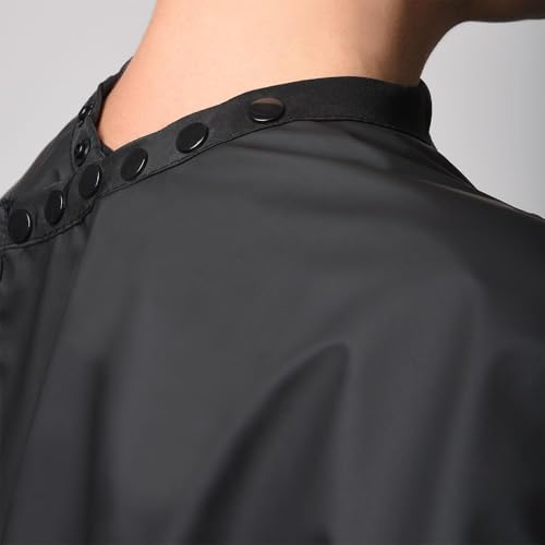 FRAMAR Black Color Cover Salon Cape for Hair Dye & Coloring, Adjustable Neck, Water-Resistant, Reusable