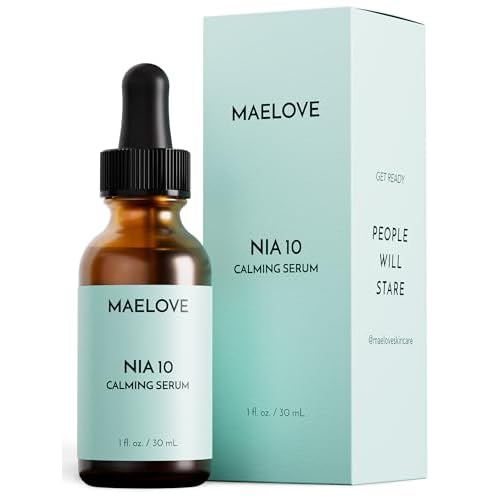 MAELOVE NIA 10 Niacinamide Serum, Calming Face Serum for Strengthening Skin Barrier, Hydration & Pore Refinement, Suitable for Sensitive, Dry, Acne-Prone Skin, Vegan, Cruelty-Free, USA Made