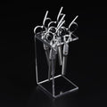 5-Hole Clear Acrylic Scissors Organizer Holder