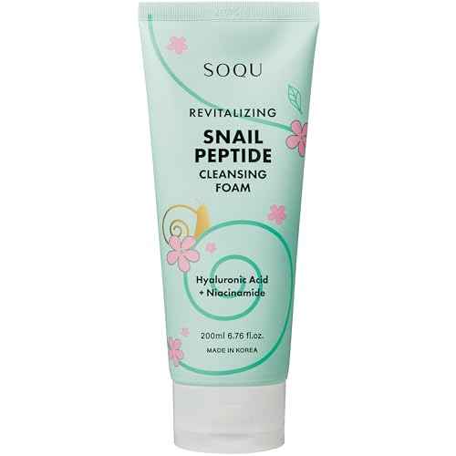 Snail Peptide Cleansing Foam with Niacinamide & Hyaluronic Acid ? Hydrating Facial Cleanser for Radiant Skin ? Made in Korea ? 200ml