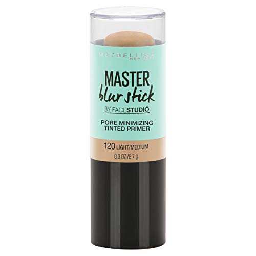 Maybelline New York Facestudio Master Blur Stick Primer Makeup, Light/Medium, 0.3 oz.