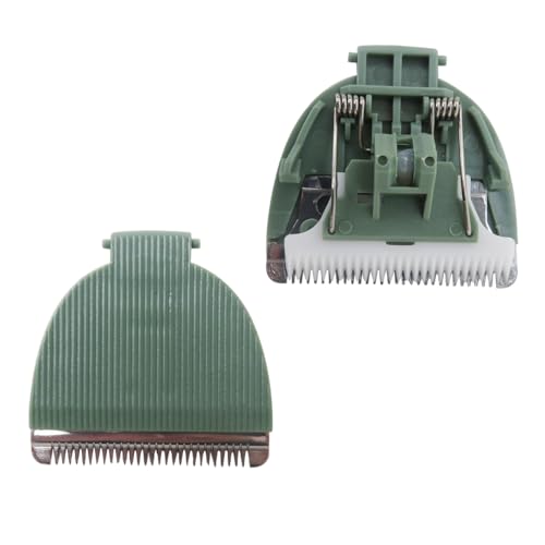 HaeKap Green Ceramic & Stainless Steel Trimmer Replacement Blades for Meridian Grooming Trimmer - 2 Pack