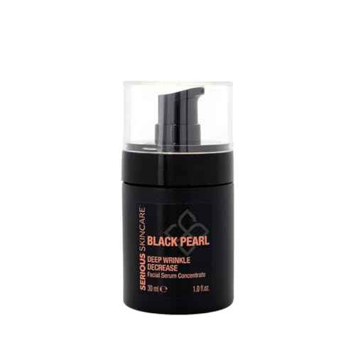 Serious Skincare - Black Pearl Deep Wrinkle Decrease Face Serum - Repair Deep Lines & Wrinkles - Increases Skin Hydration & Elasticity - Radiance Boosting for Luminous Glowing Skin 1 Fl. Oz.