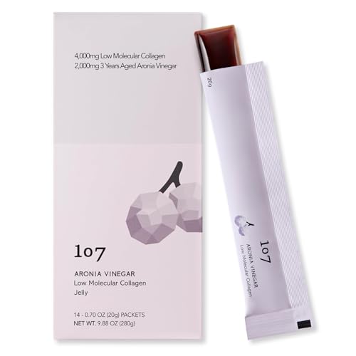 107 Aronia Vinegar Collagen Jelly Sticks - 20g x 14 Pouches