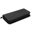 Professional Hair Shears Organizer Bag for Stylists - Black PU Leather