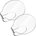 2Pc Acrylic Makeup Mixing Palette - Clear Hand Blending Tray
