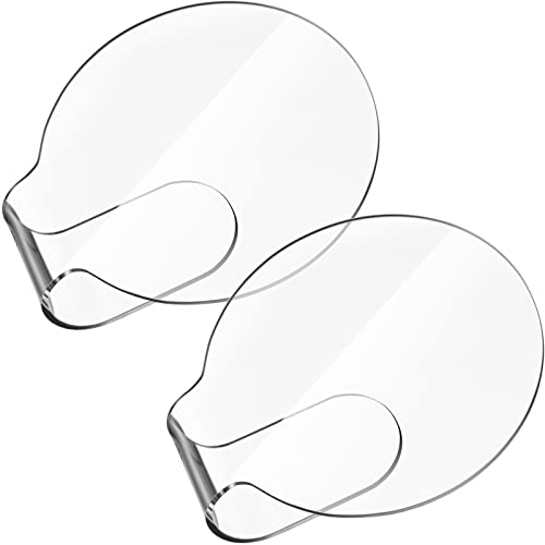 2Pc Acrylic Makeup Mixing Palette - Clear Hand Blending Tray