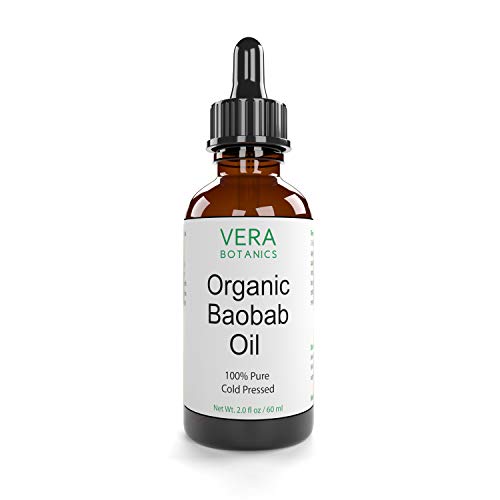 ORGANIC BAOBAB OIL 100% Pure & Natural, Unrefined, Cold-Pressed For Face, Dry Skin, Nails, Lips, Body & Hair - Reduce Hair Breakage, Even Out Skin Tone, Therapeutic Massage